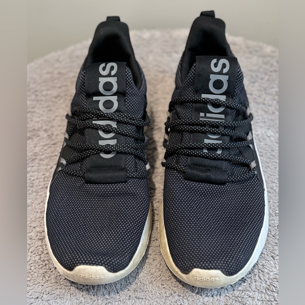 Adidas Black and White Running Shoes
